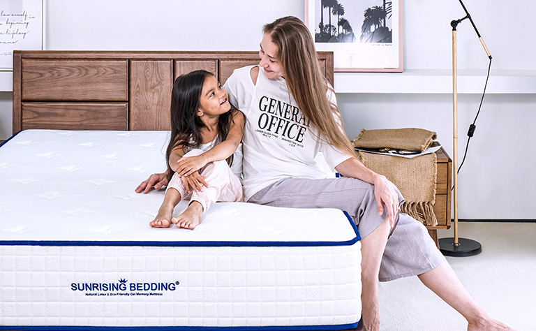 Sunrising Bedding 12 inch Natural Latex & Gel Infused Memory Foam Mattress, Sleep Cooling Medium Firm, Non-Toxic & Without Fiberglass, No Chemical Smell, Assembled in USA, Certipur-US,120 Night Trial, 20 Year Warranty