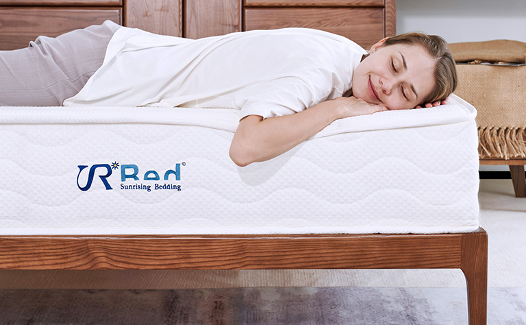 Sunrising Bedding 8 inch Natural Latex Hybrid Pocket Coil Spring Mattress, Firm, Pain relief,Sleep Cooling, Non-Toxic & No Chemical Smell,No Saggy and Sink , 120 Day Free Return, 20 Years Warranty